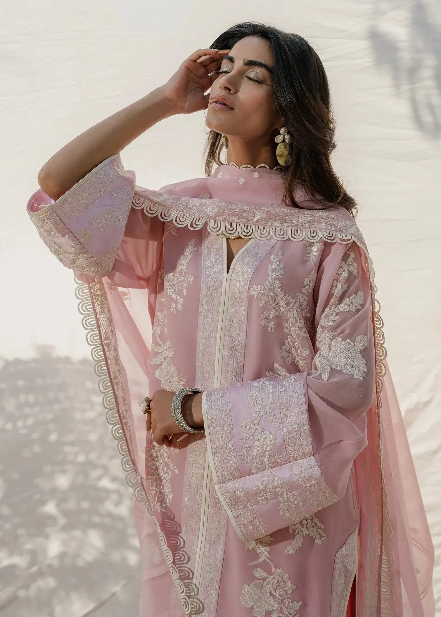 Mahgul | Eid Edit 2024 | Blush Coral - Pakistani Designer Dress - by Mahgul | Type: Luxury - 100% Original at Saira Sultan