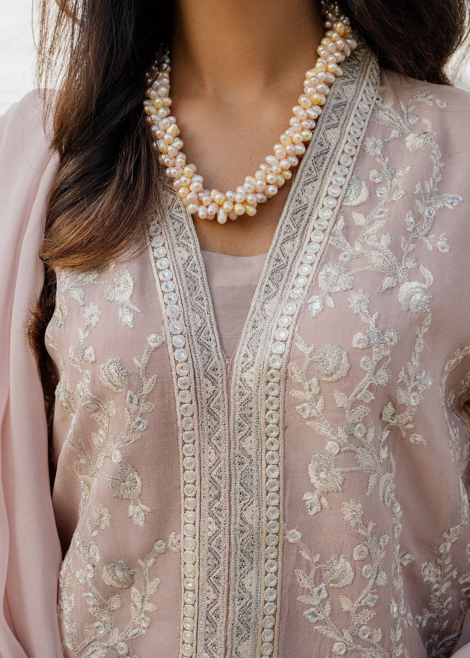 Mahgul | Eid Edit 2024 | Mauve Flora - Pakistani Designer Dress - by Mahgul | Type: Luxury - 100% Original at Saira Sultan