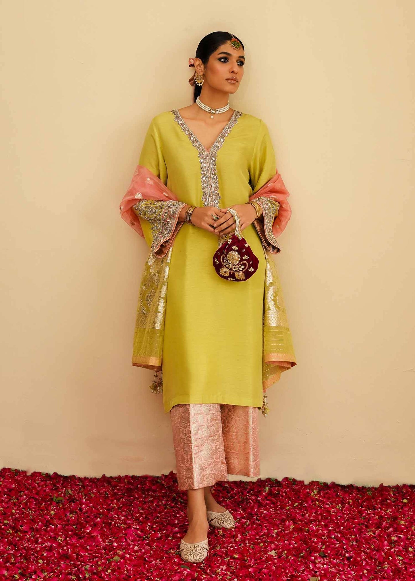 Mahgul | Eid Edit 2024 | Lemon Mint - Pakistani Designer Dress - by Mahgul | Type: Luxury - 100% Original at Saira Sultan