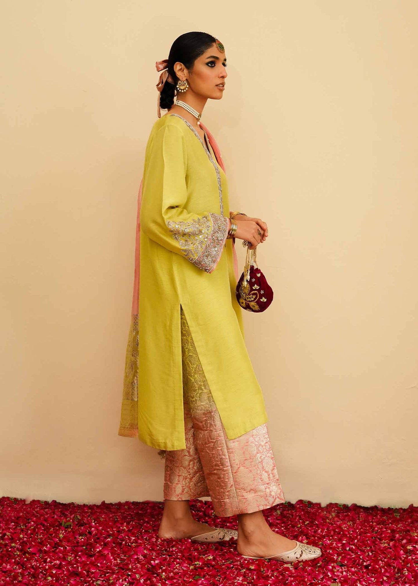 Mahgul | Eid Edit 2024 | Lemon Mint - Pakistani Designer Dress - by Mahgul | Type: Luxury - 100% Original at Saira Sultan