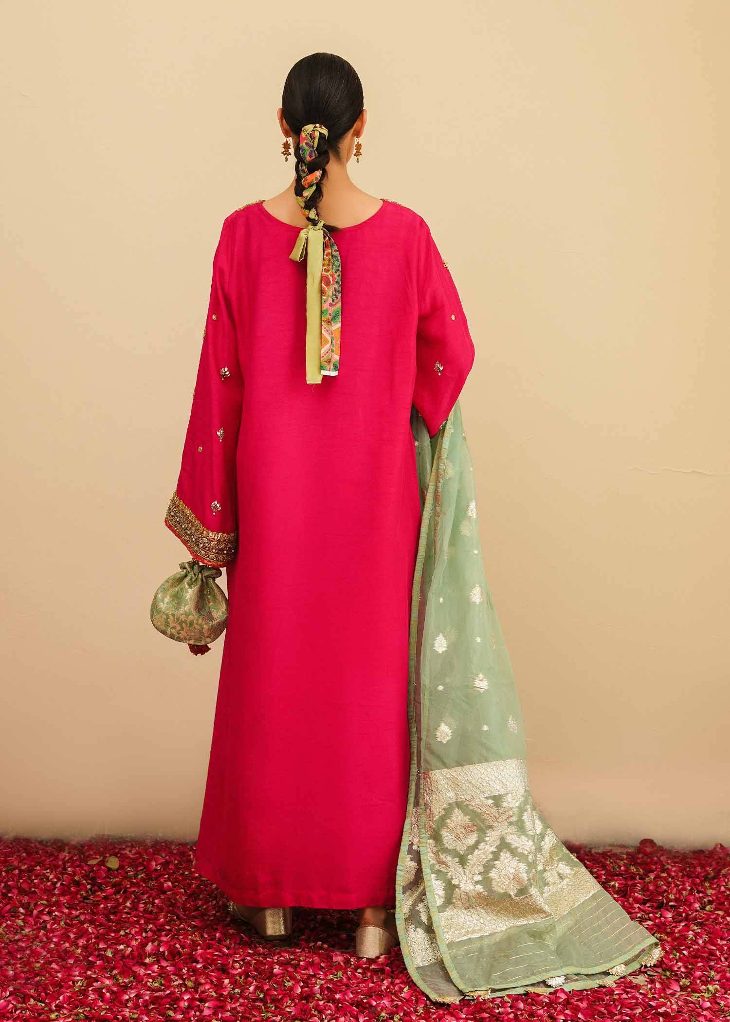 Mahgul | Eid Edit 2024 | Fuschia Rose - Pakistani Designer Dress - by Mahgul | Type: Luxury - 100% Original at Saira Sultan