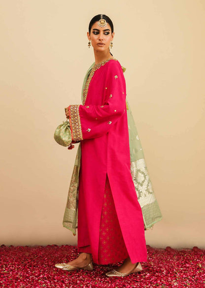 Mahgul | Eid Edit 2024 | Fuschia Rose - Pakistani Designer Dress - by Mahgul | Type: Luxury - 100% Original at Saira Sultan