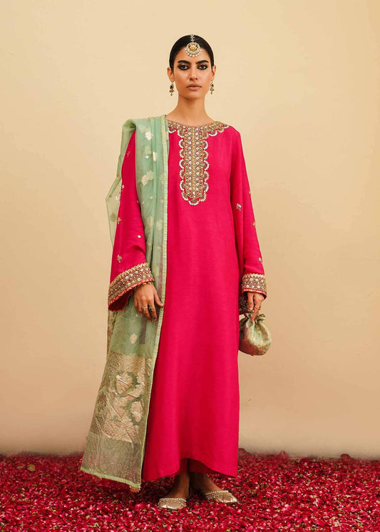 Mahgul | Eid Edit 2024 | Fuschia Rose - Pakistani Designer Dress - by Mahgul | Type: Luxury - 100% Original at Saira Sultan