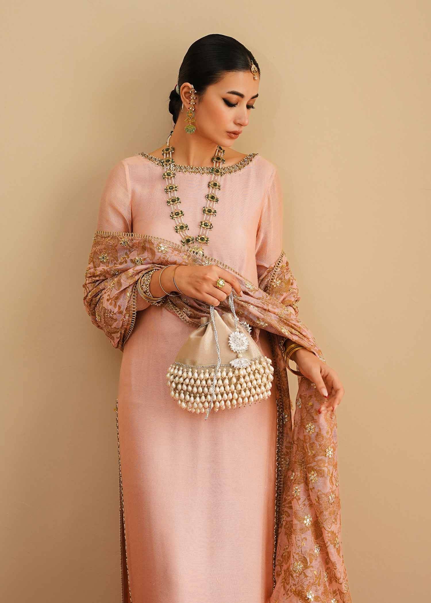 Mahgul | Eid Edit 2024 | Pink Elegance - Pakistani Designer Dress - by Mahgul | Type: Luxury - 100% Original at Saira Sultan