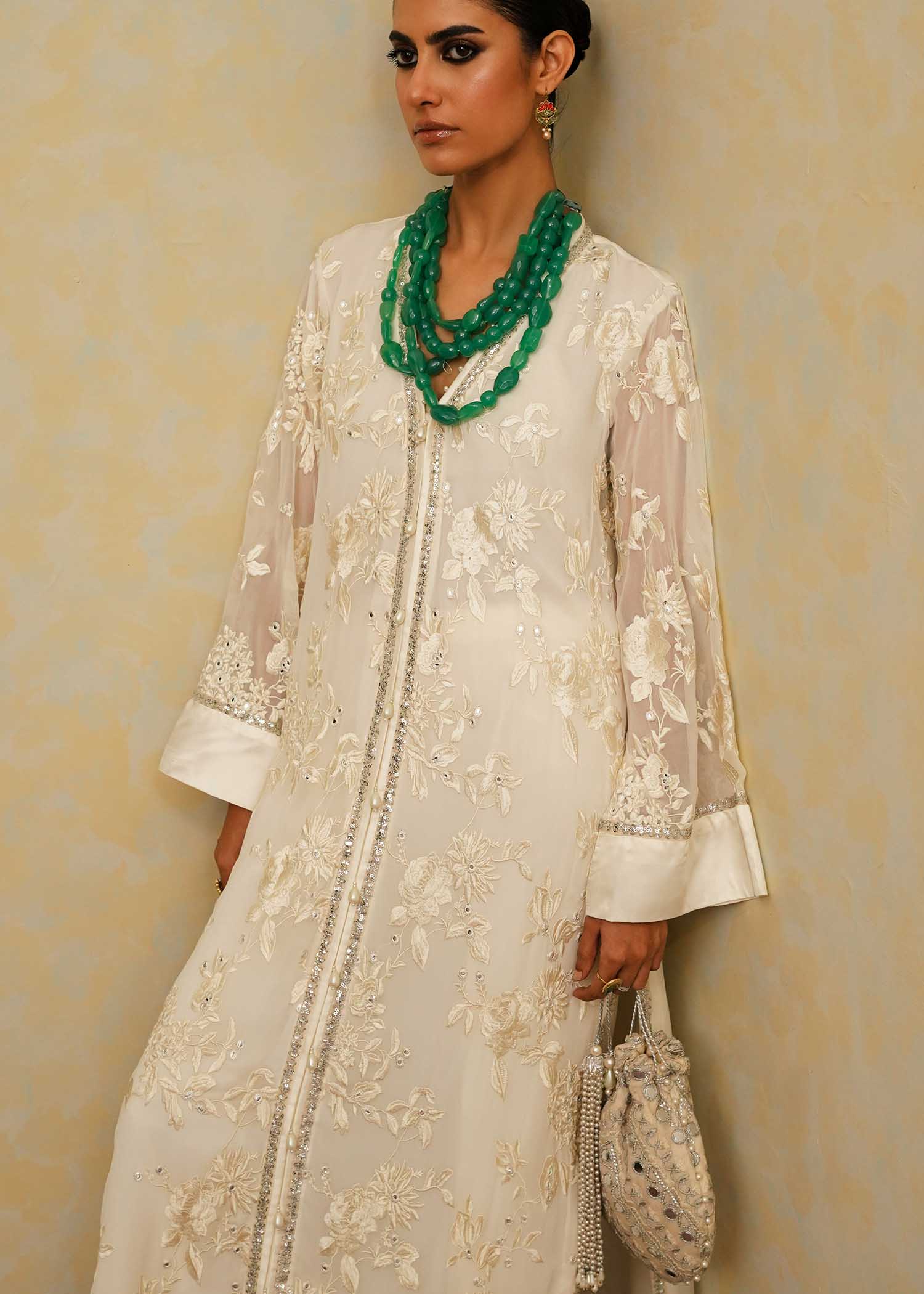Mahgul | Eid Edit 2024 | Luxe Ivoir - Pakistani Designer Dress - by Mahgul | Type: Luxury - 100% Original at Saira Sultan