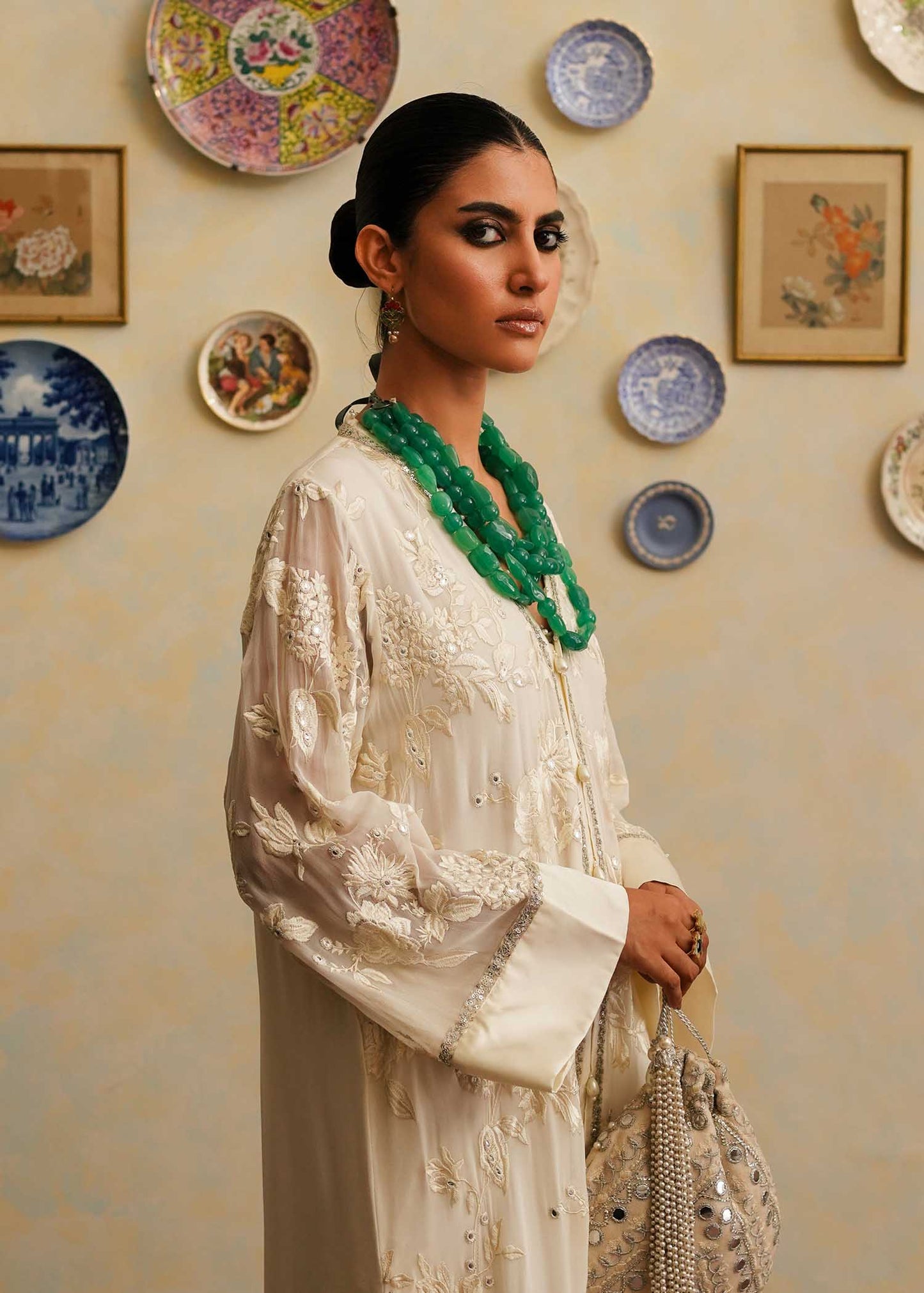 Mahgul | Eid Edit 2024 | Luxe Ivoir - Pakistani Designer Dress - by Mahgul | Type: Luxury - 100% Original at Saira Sultan