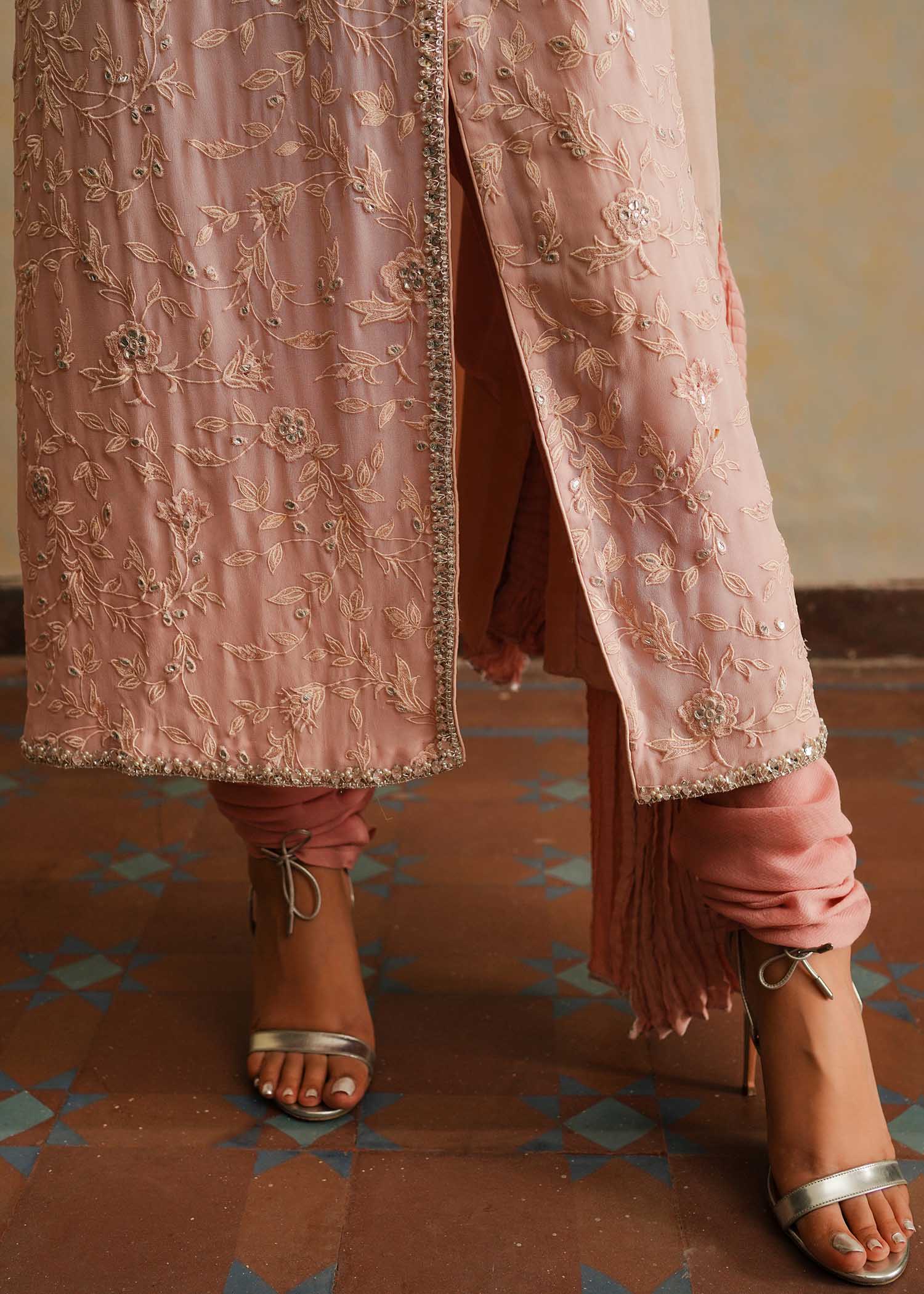 Mahgul | Eid Edit 2024 | Pink Shade - Pakistani Designer Dress - by Mahgul | Type: Luxury - 100% Original at Saira Sultan