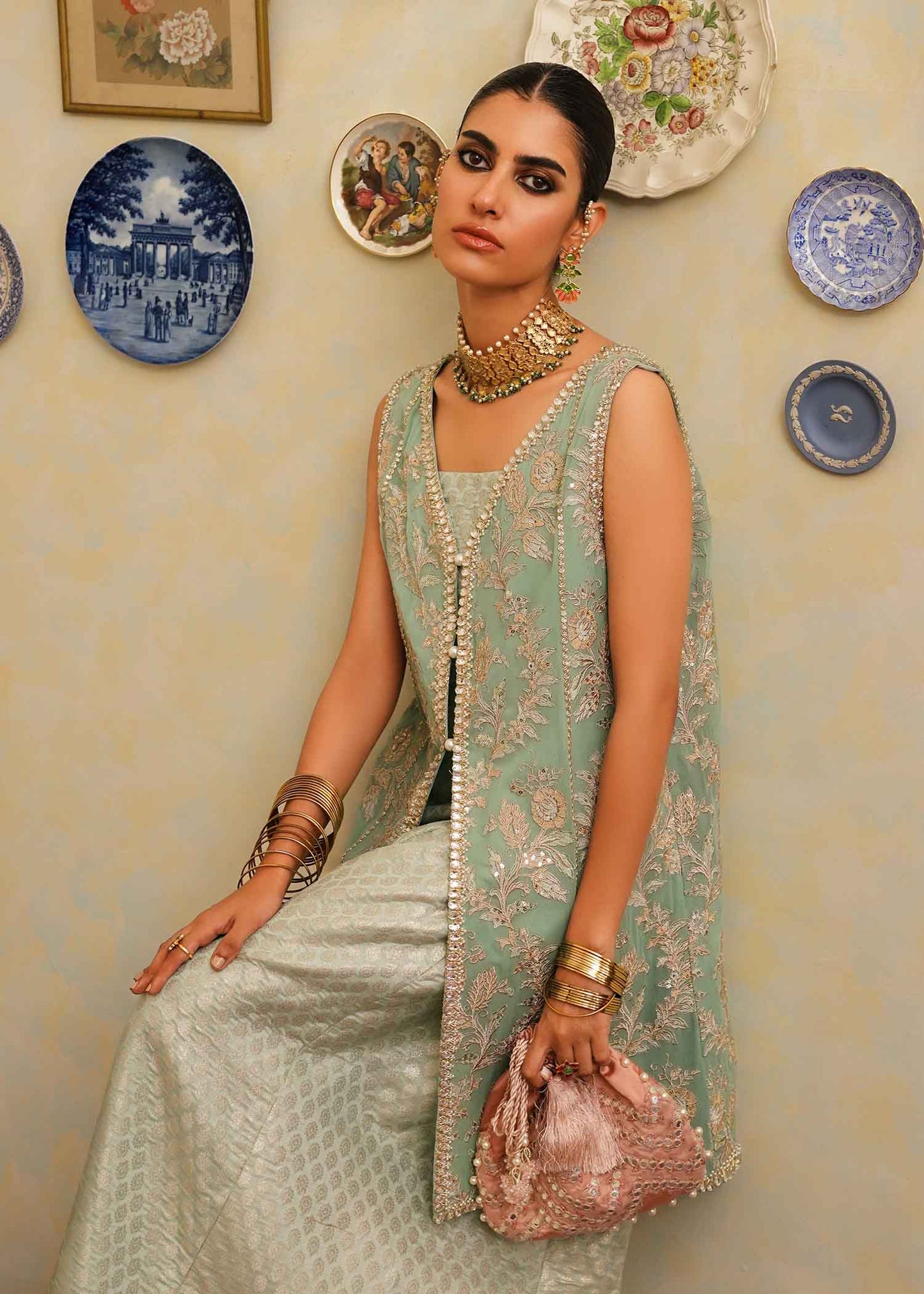Mahgul | Eid Edit 2024 | Aqua Dream - Pakistani Designer Dress - by Mahgul | Type: Luxury - 100% Original at Saira Sultan