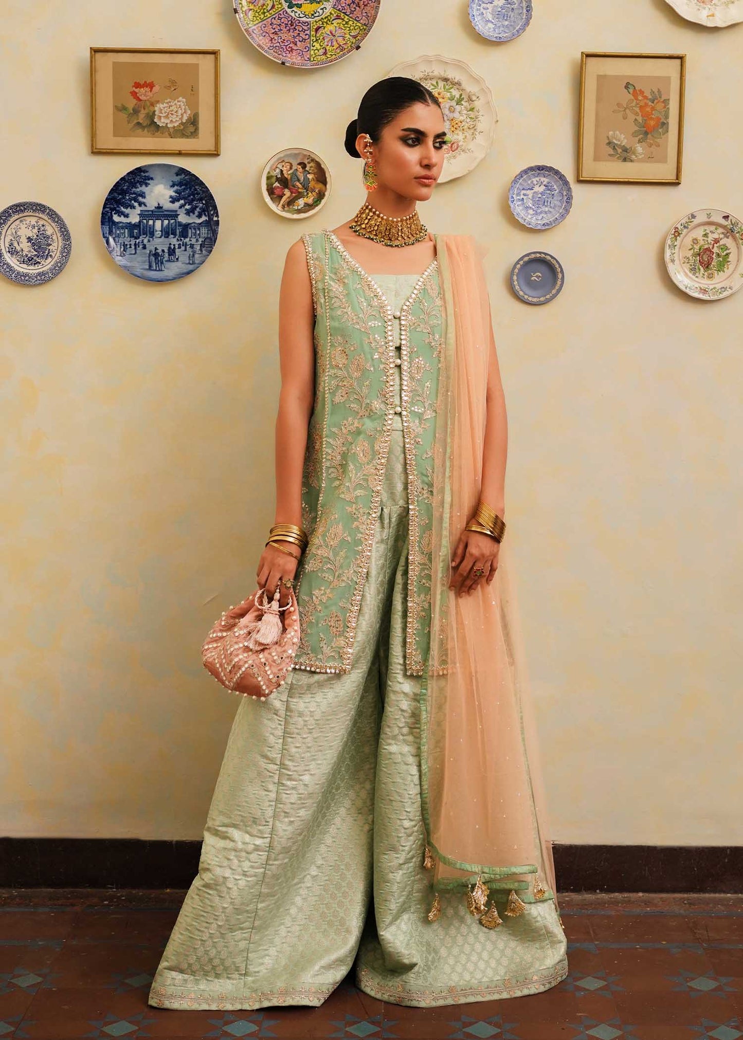 Mahgul | Eid Edit 2024 | Aqua Dream - Pakistani Designer Dress - by Mahgul | Type: Luxury - 100% Original at Saira Sultan