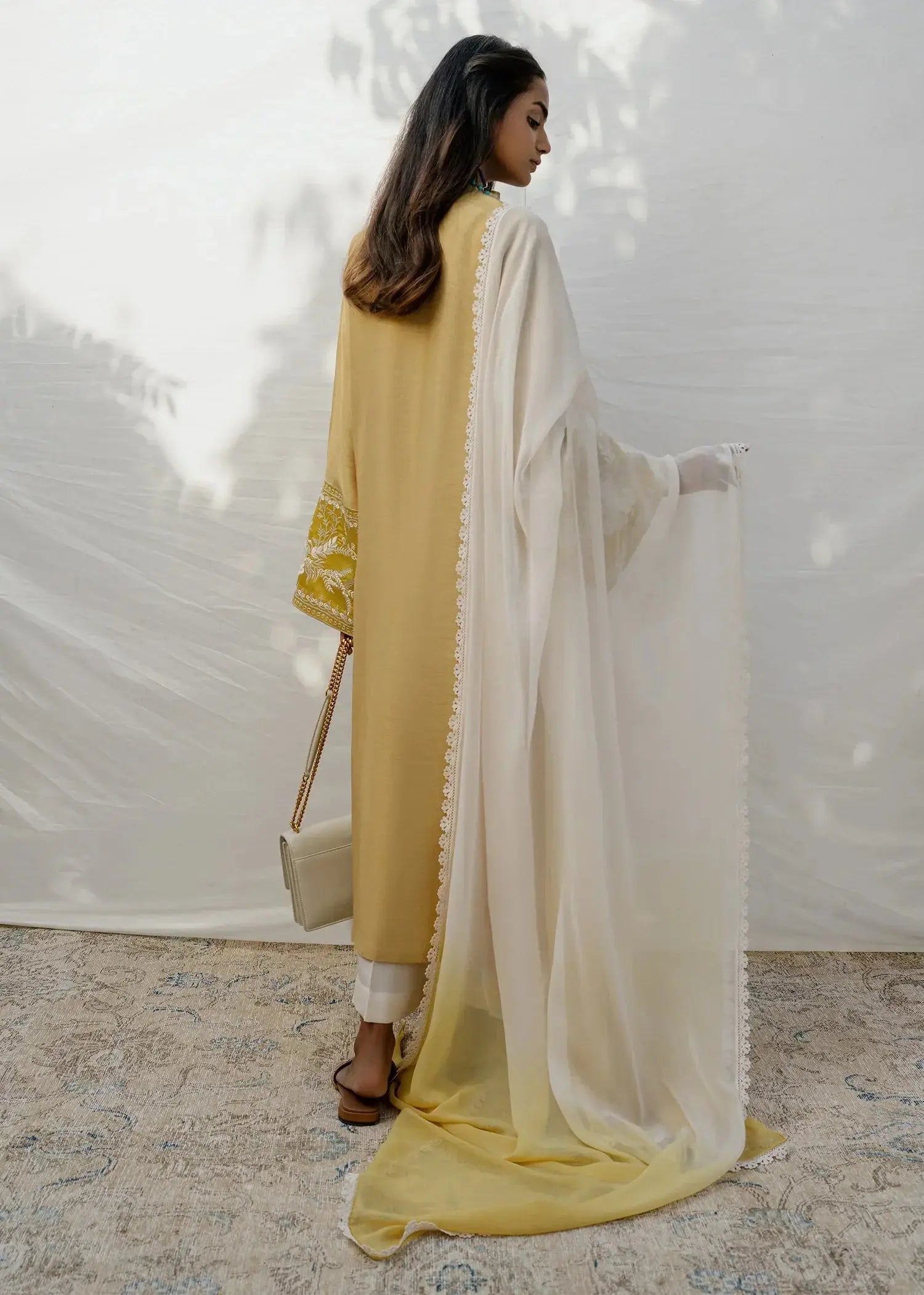 Mahgul | Eid Edit 2024 | Yellow Gold - Pakistani Designer Dress - by Mahgul | Type: Luxury - 100% Original at Saira Sultan