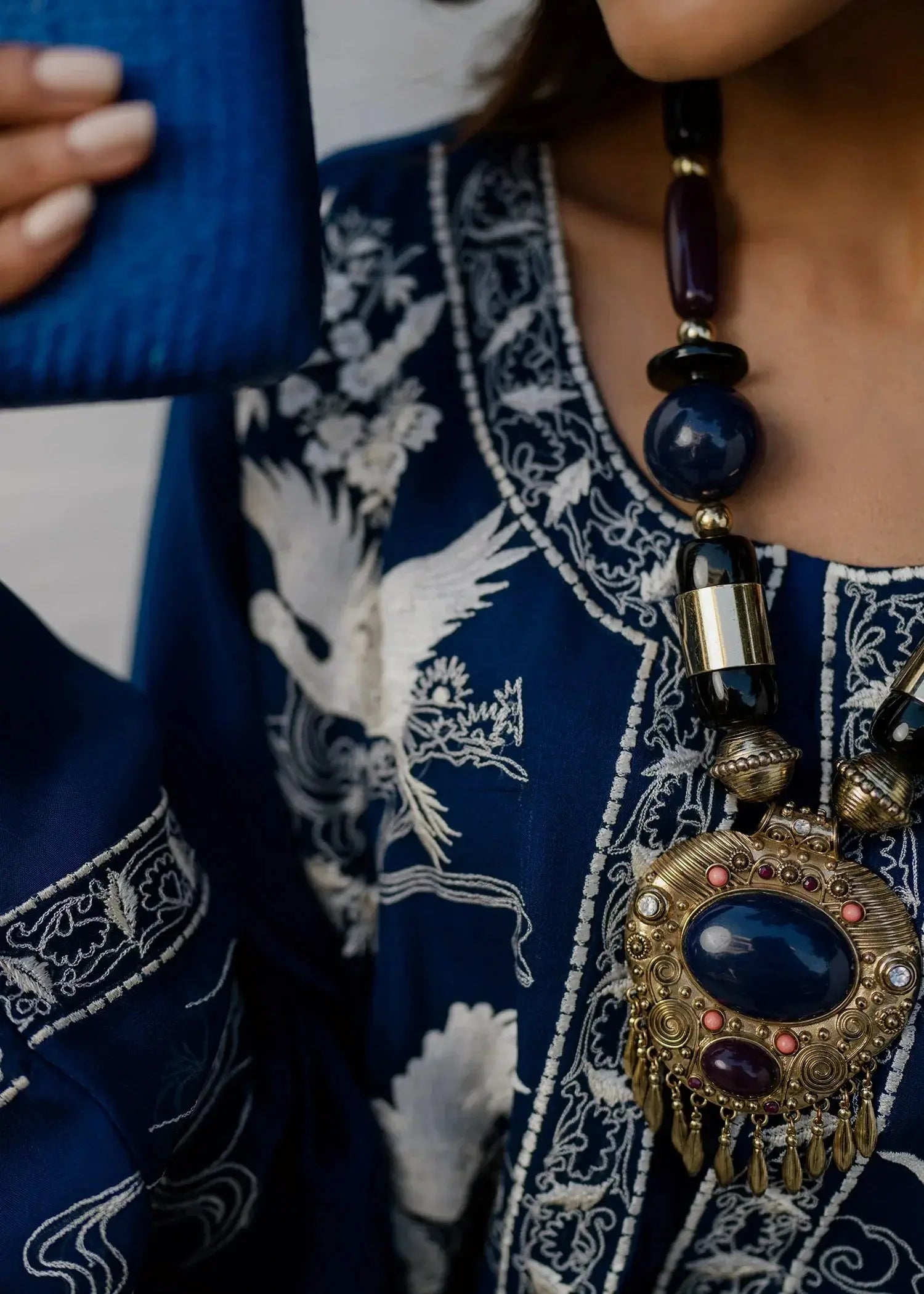 Mahgul | Eid Edit 2024 | Blue Crane - Pakistani Designer Dress - by Mahgul | Type: Luxury - 100% Original at Saira Sultan