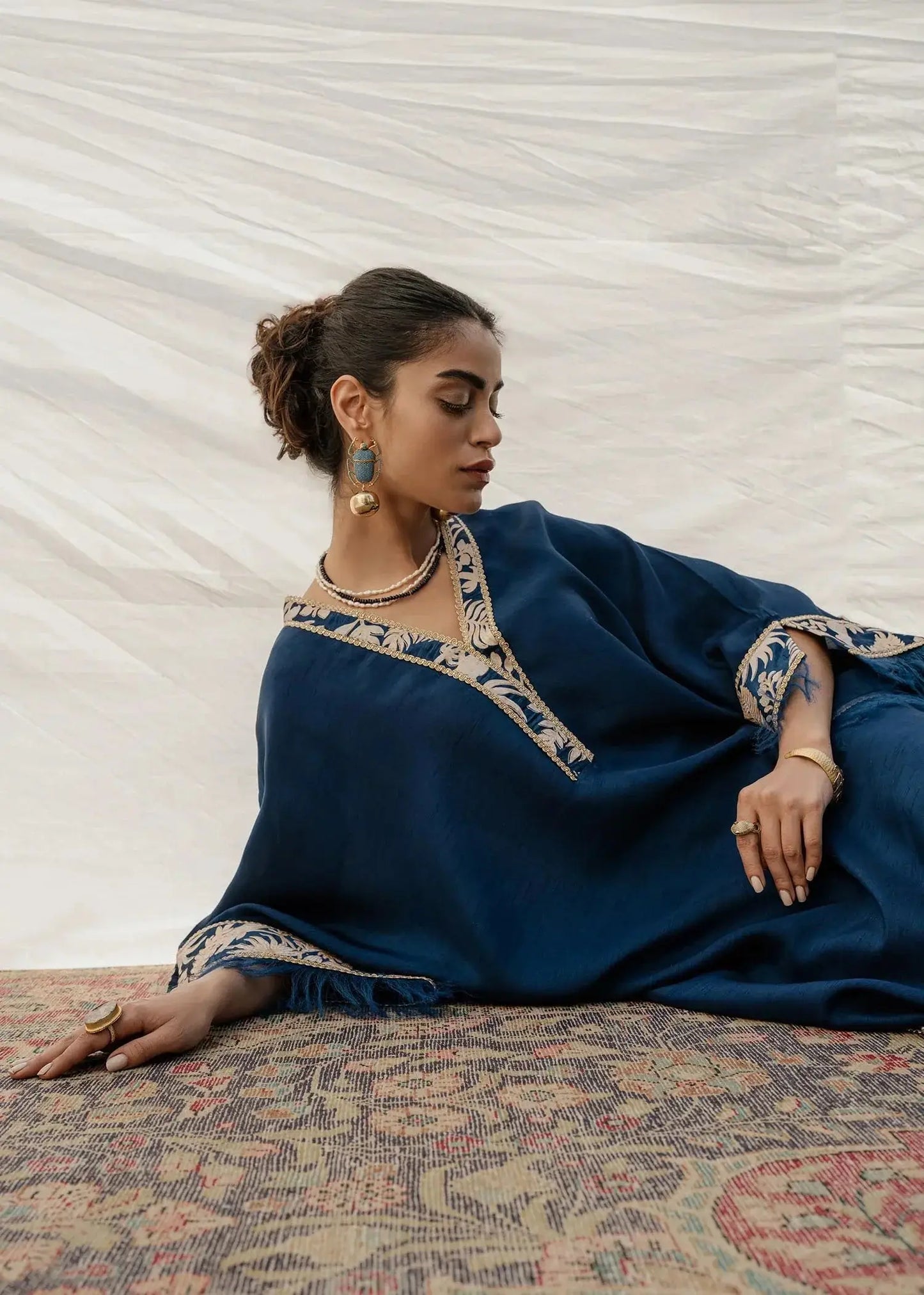 Mahgul | Eid Edit 2024 | Cobalt Sea - Pakistani Designer Dress - by Mahgul | Type: Luxury - 100% Original at Saira Sultan