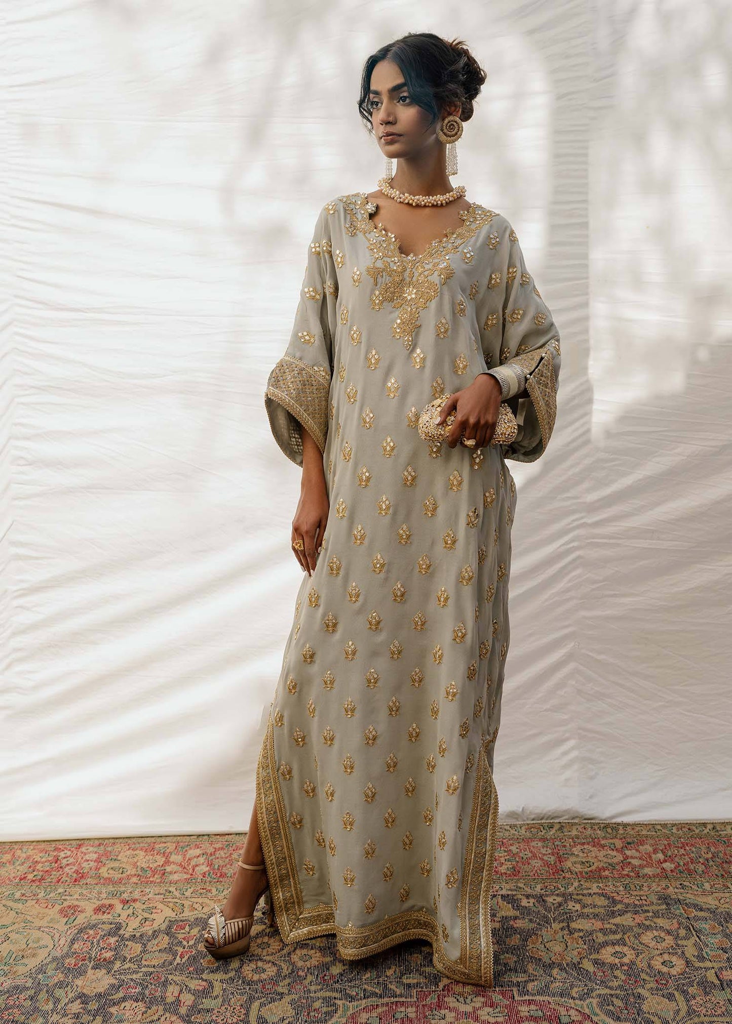 Mahgul | Eid Edit 2024 | Grey Amethyst - Pakistani Designer Dress - by Mahgul | Type: Luxury - 100% Original at Saira Sultan