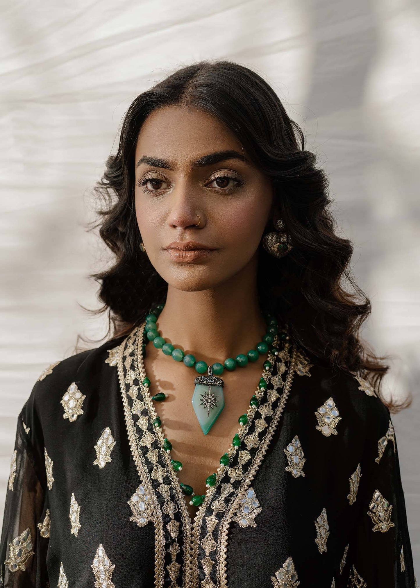 Mahgul | Eid Edit 2024 | Black Stone - Pakistani Designer Dress - by Mahgul | Type: Luxury - 100% Original at Saira Sultan