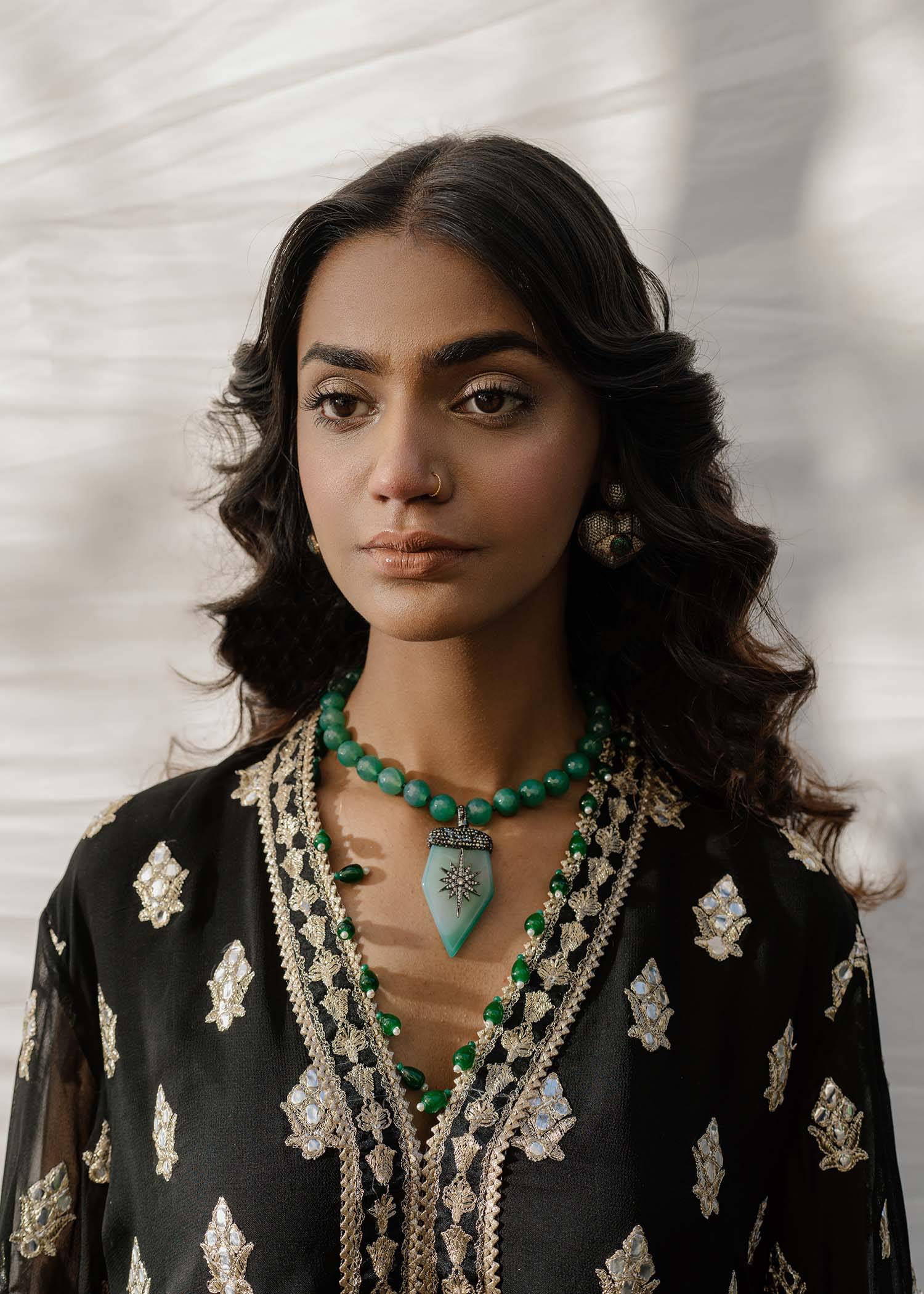 Mahgul | Eid Edit 2024 | Black Stone - Pakistani Designer Dress - by Mahgul | Type: Luxury - 100% Original at Saira Sultan