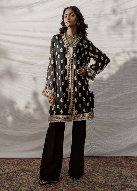 Mahgul | Eid Edit 2024 | Black Stone - Pakistani Designer Dress - by Mahgul | Type: Luxury - 100% Original at Saira Sultan