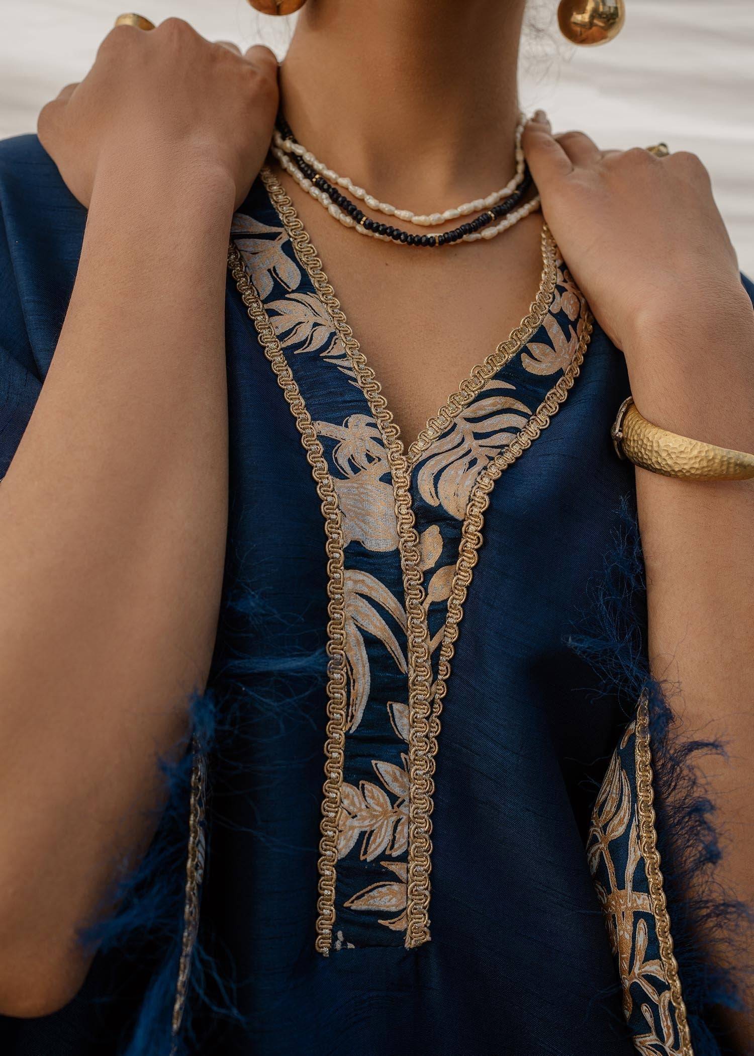 Mahgul | Eid Edit 2024 | Cobalt Sea - Pakistani Designer Dress - by Mahgul | Type: Luxury - 100% Original at Saira Sultan