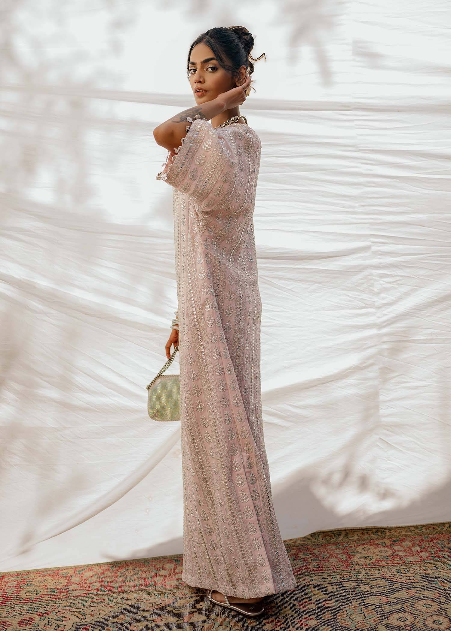 Mahgul | Eid Edit 2024 | Rose Mirror - Pakistani Designer Dress - by Mahgul | Type: Luxury - 100% Original at Saira Sultan