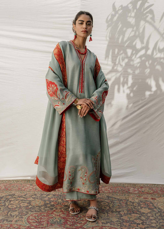 Mahgul | Eid Edit 2024 | Kashmiri Sea - Pakistani Designer Dress - by Mahgul | Type: Luxury - 100% Original at Saira Sultan