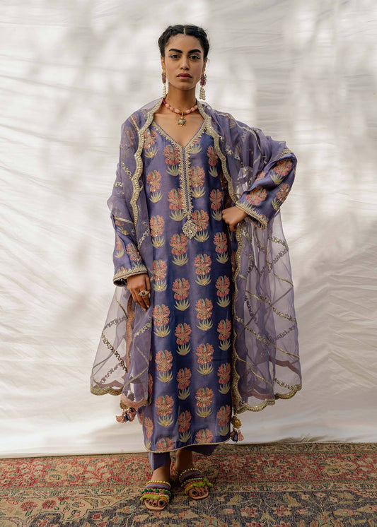 Mahgul | Eid Edit 2024 | Damson Diamante - Pakistani Designer Dress - by Mahgul | Type: Luxury - 100% Original at Saira Sultan