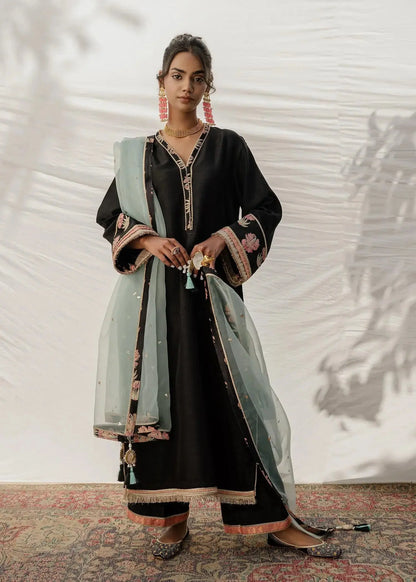 Mahgul | Eid Edit 2024 | Black Sea - Pakistani Designer Dress - by Mahgul | Type: Luxury - 100% Original at Saira Sultan