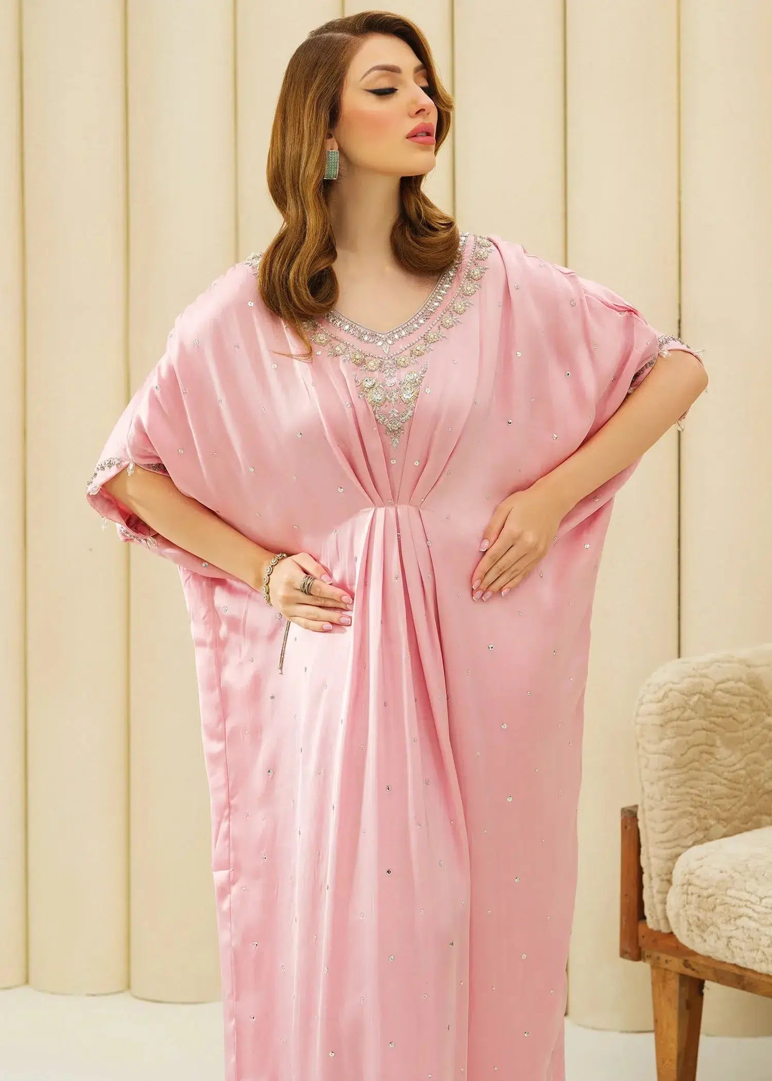 Mahum Asad | Forever and Ever Formals | Blush - Pakistani Designer Dress - by Mahum Asad | Type: Formal - 100% Original at Saira Sultan