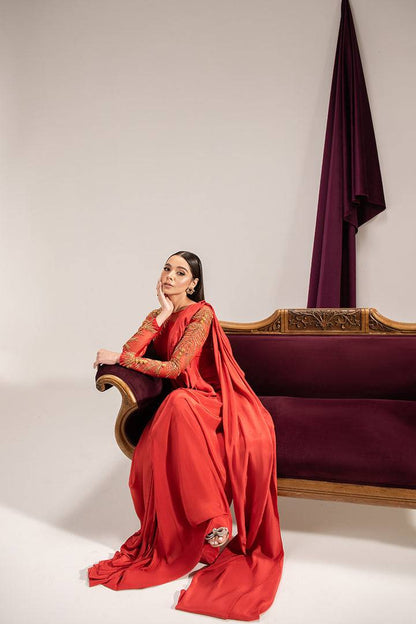 Maria Osama Khan | Tiffany Formals | Carnelian - Pakistani Designer Dress - by Maria Osama Khan | Type: Formal - 100% Original at Saira Sultan