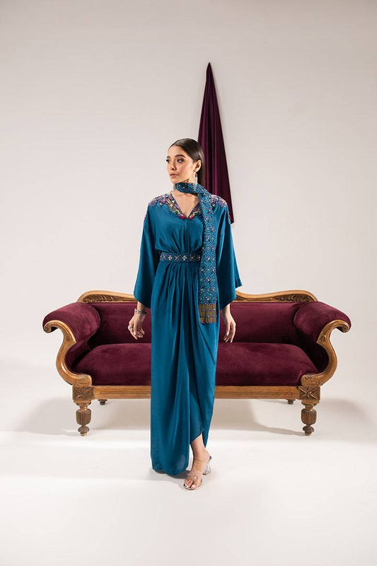 Maria Osama Khan | Tiffany Formals | Sapphire - Pakistani Designer Dress - by Maria Osama Khan | Type: Formal - 100% Original at Saira Sultan