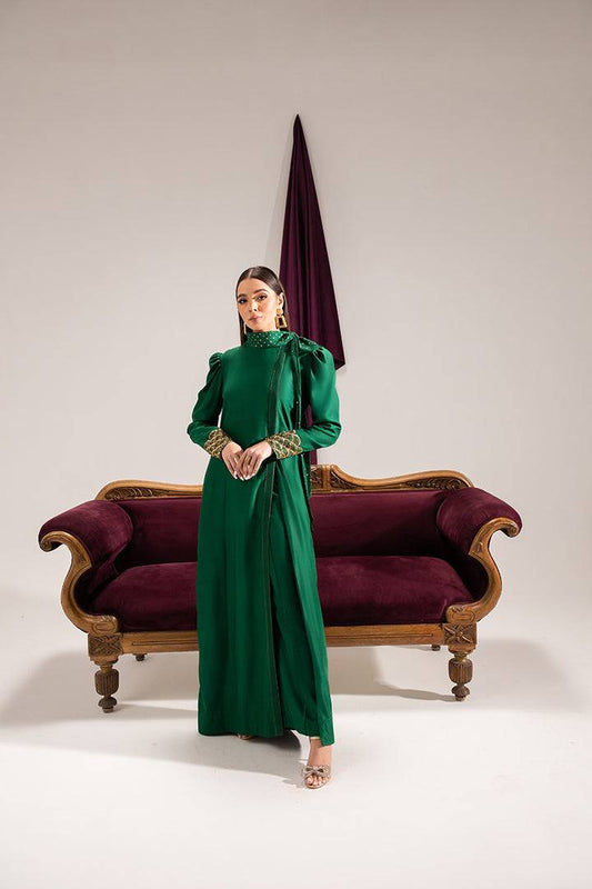 Maria Osama Khan | Tiffany Formals | Emerald - Pakistani Designer Dress - by Maria Osama Khan | Type: Formal - 100% Original at Saira Sultan
