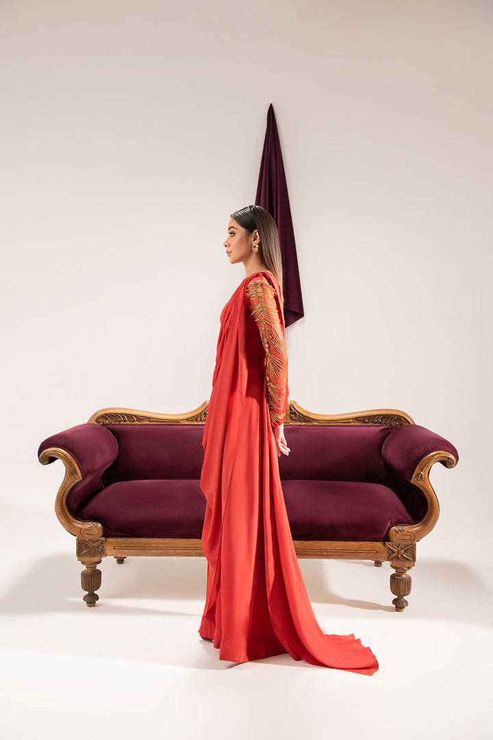 Maria Osama Khan | Tiffany Formals | Carnelian - Pakistani Designer Dress - by Maria Osama Khan | Type: Formal - 100% Original at Saira Sultan