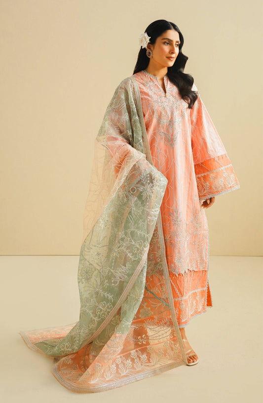 Maryum N Maria | Eid Luxury Lawn 24 | Aiza - Pakistani Designer Dress - by Maryum N Maria | Type: Luxury - 100% Original at Saira Sultan