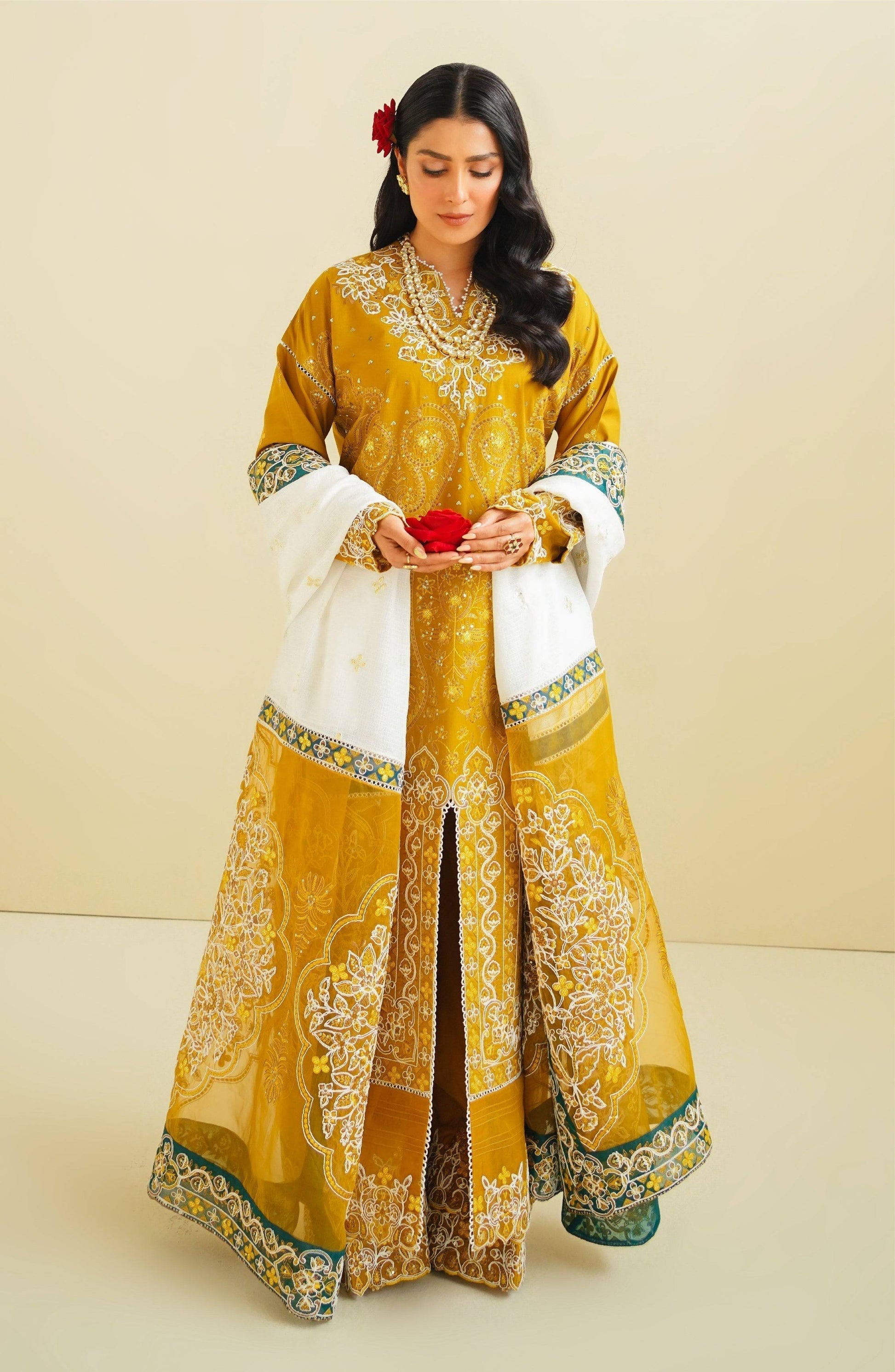 Maryum N Maria | Eid Luxury Lawn 24 | Sarah - Pakistani Designer Dress - by Maryum N Maria | Type: Luxury - 100% Original at Saira Sultan