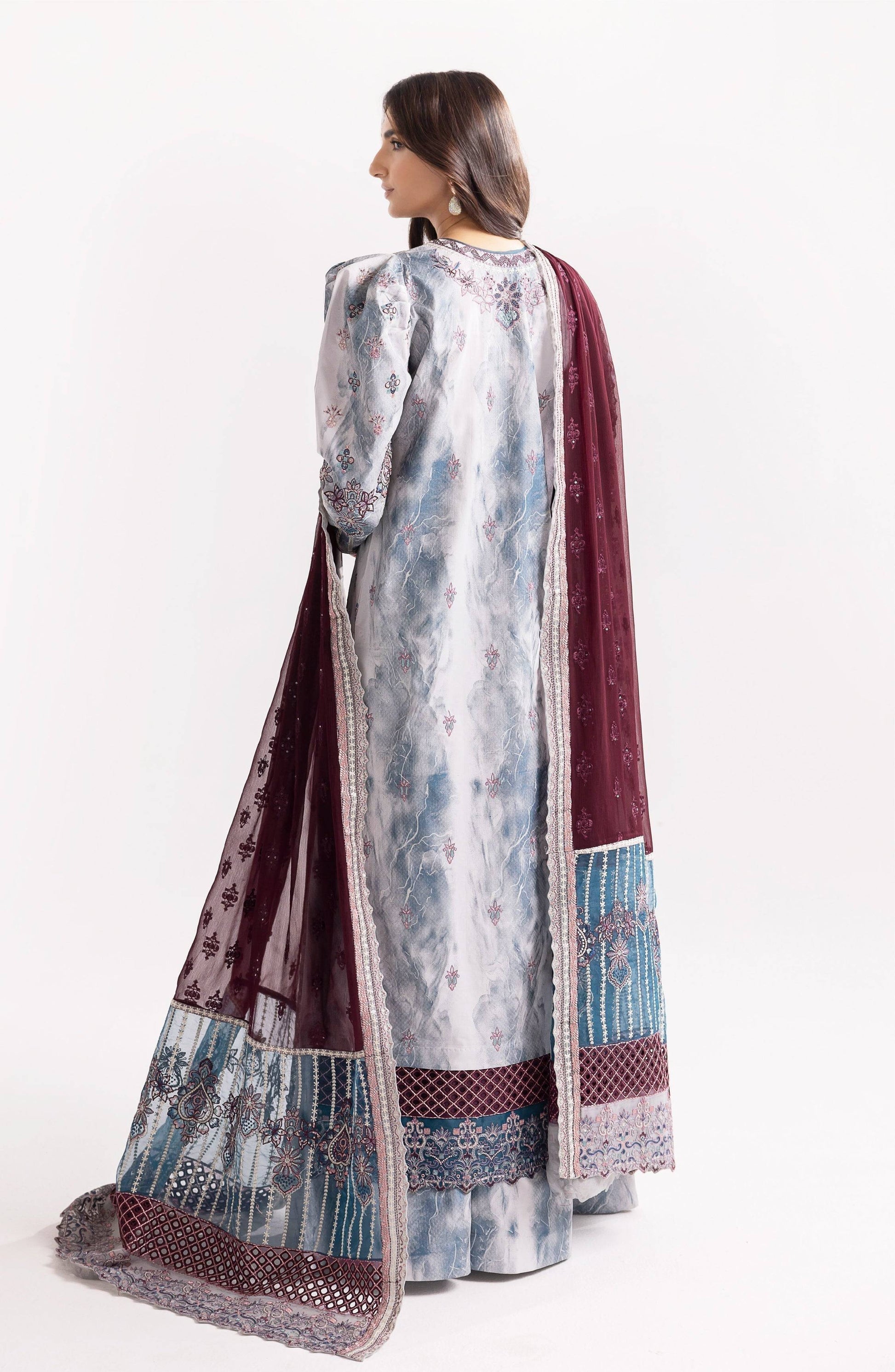 Maryum N Maria | Eid Luxury Lawn 24 | Jahanara - Pakistani Designer Dress - by Maryum N Maria | Type: Luxury - 100% Original at Saira Sultan