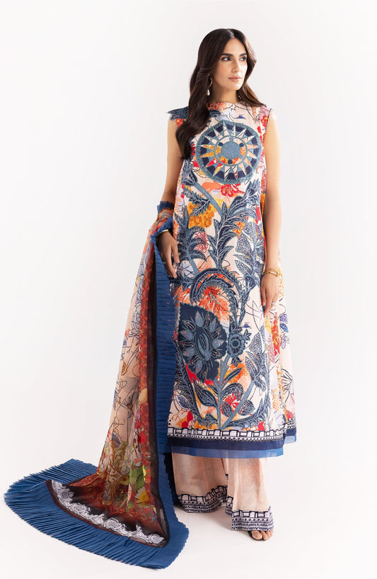 Maryum N Maria | Eid Luxury Lawn 24 | Shafaq - Pakistani Designer Dress - by Marym N Maria | Type: Luxury - 100% Original at Saira Sultan