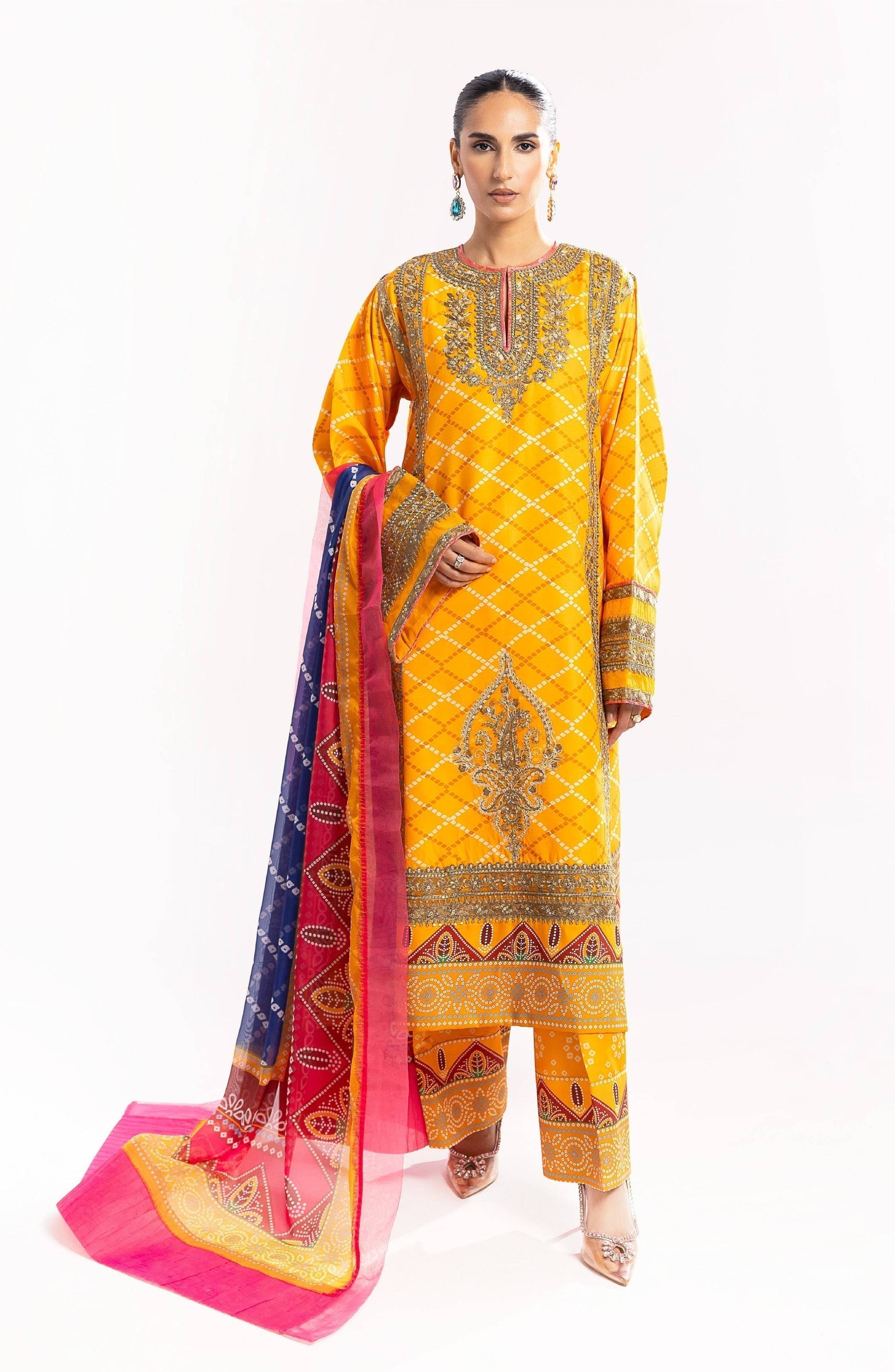 Maryum N Maria | Eid Luxury Lawn 24 | Bahar - Pakistani Designer Dress - by Maryam N Maria | Type: Luxury - 100% Original at Saira Sultan