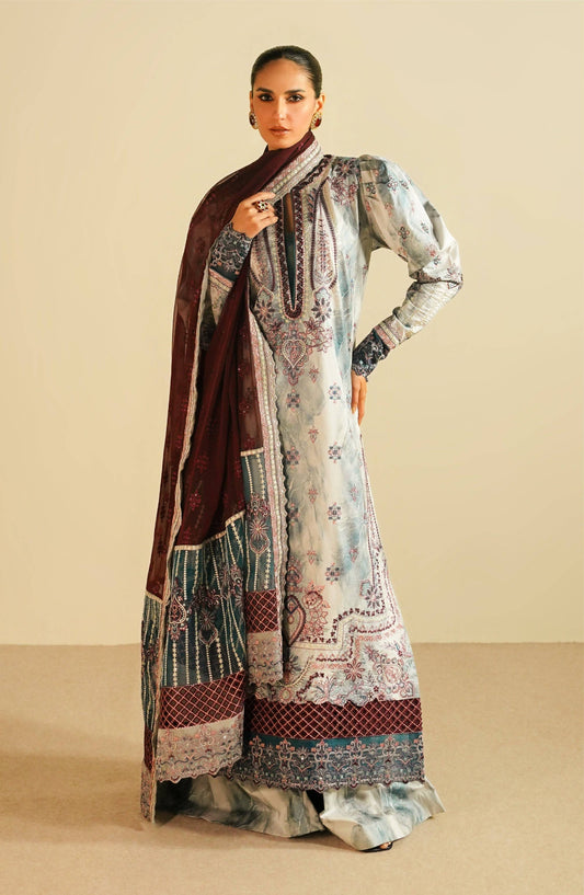 Maryum N Maria | Eid Luxury Lawn 24 | Jahanara - Pakistani Designer Dress - by Maryum N Maria | Type: Luxury - 100% Original at Saira Sultan
