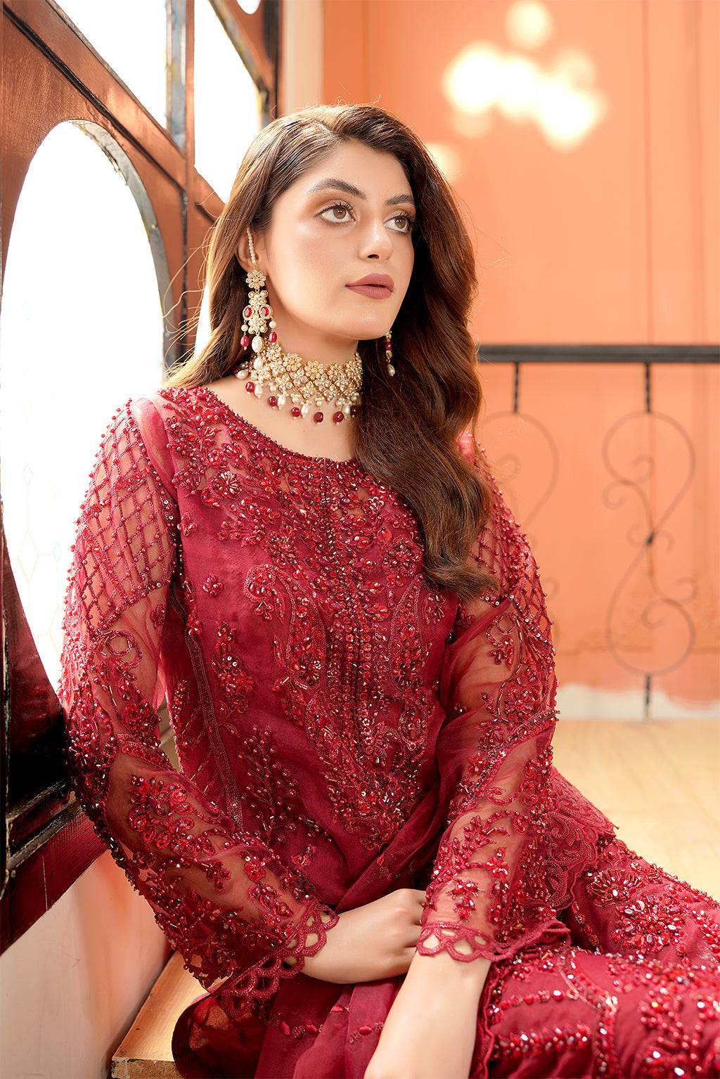 Maryams | Reet Formals | M 107 - Pakistani Designer Dress - by Maryams | Type: Formal - 100% Original at Saira Sultan