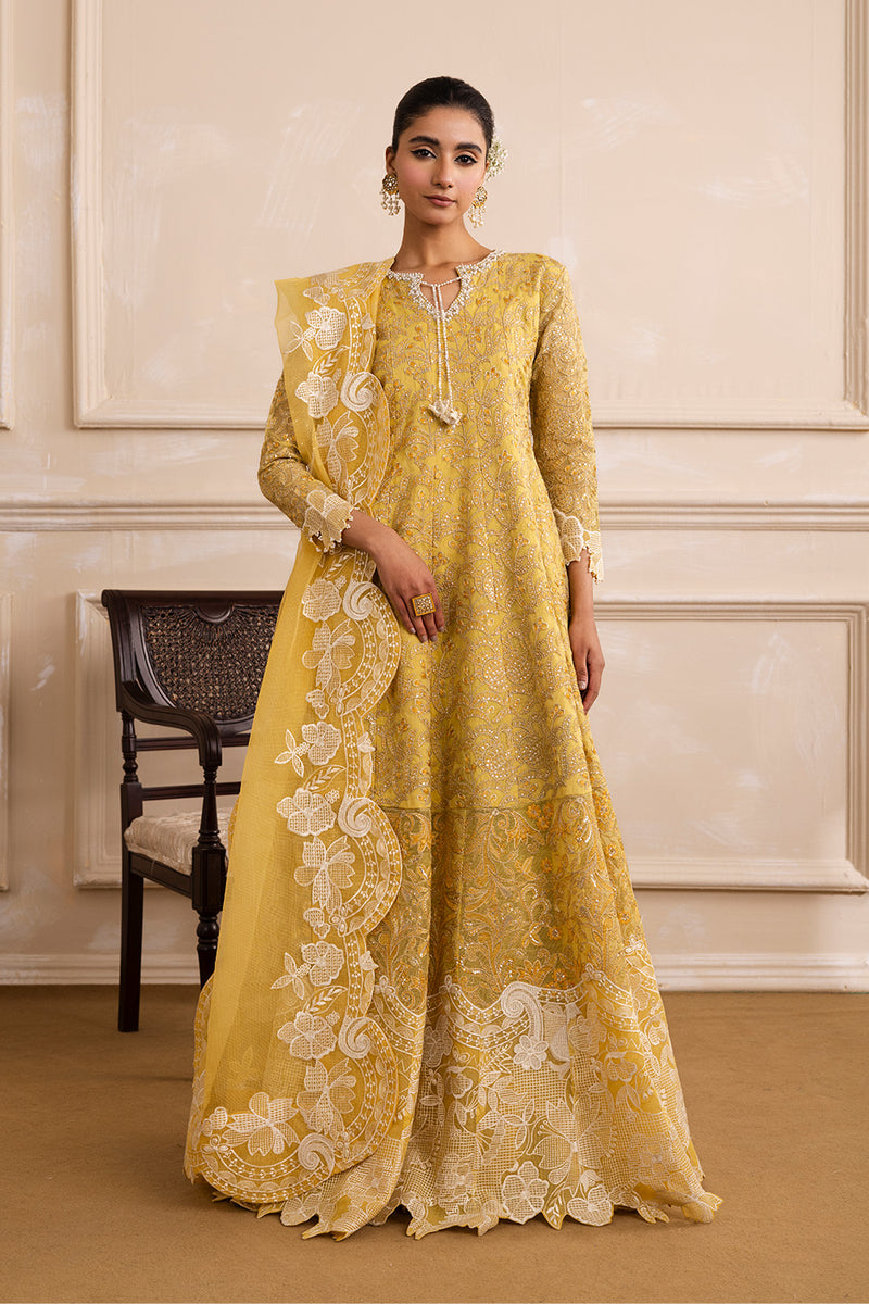 Maryum N Maria | Sia Collection 25 | INARA S Lime Yellow Net