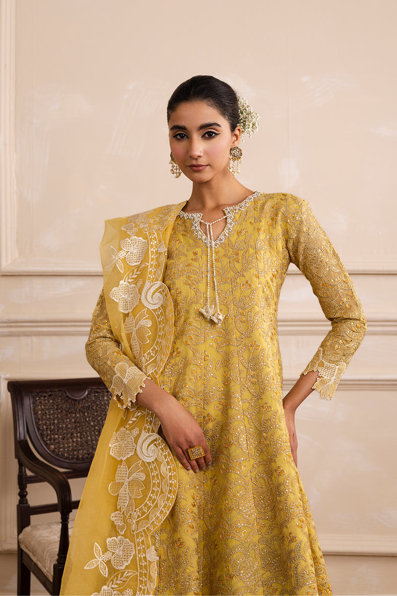 Maryum N Maria | Sia Collection 25 | INARA L Lime Yellow Net