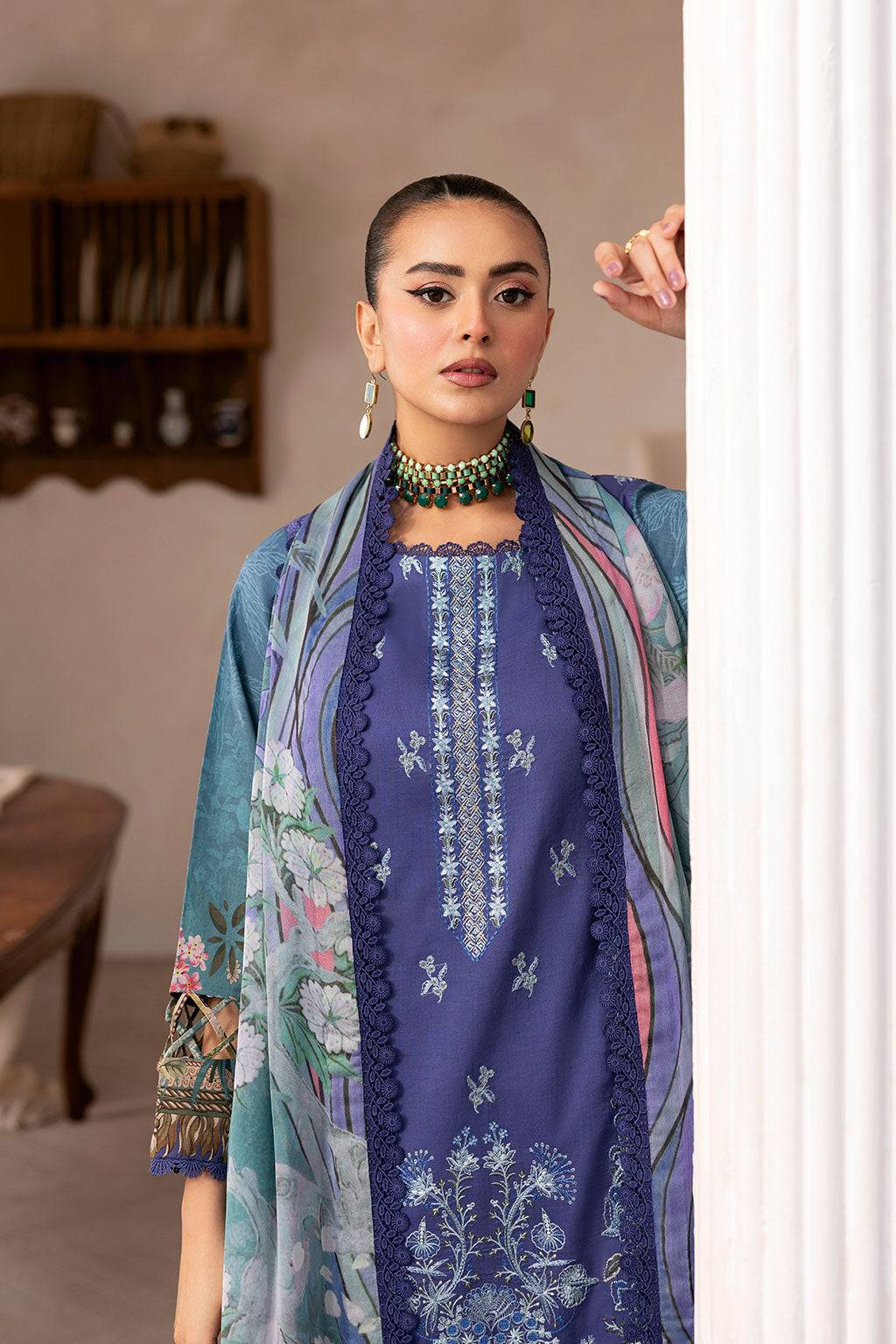 Ramsha | Mashaal Luxury Lawn |  L-1412 - Pakistani Designer Dress - by Ramsha | Type: Ladies Clothes - 100% Original at Saira Sultan