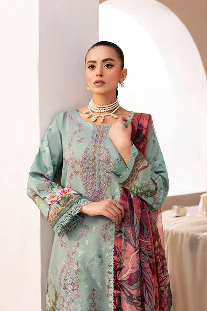 Ramsha | Mashaal Luxury Lawn |  L-1410 - Pakistani Designer Dress - by Ramsha | Type: Ladies Clothes - 100% Original at Saira Sultan