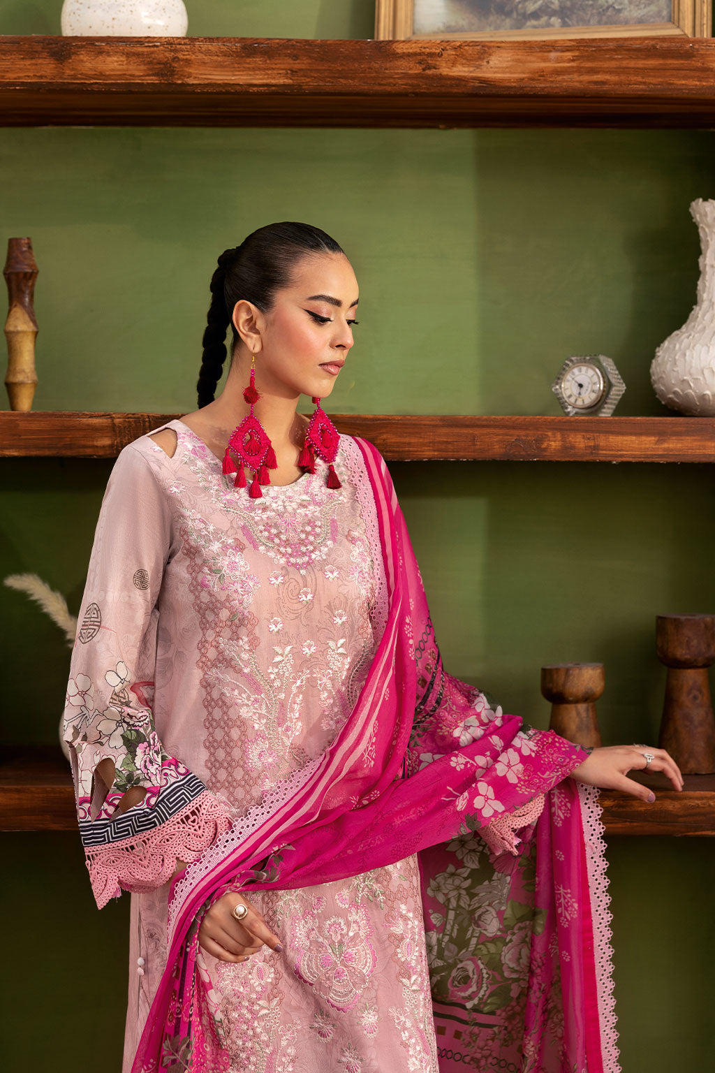 Ramsha | Mashaal Luxury Lawn |  L-1407 - Pakistani Designer Dress - by Ramsha | Type: Ladies Clothes - 100% Original at Saira Sultan