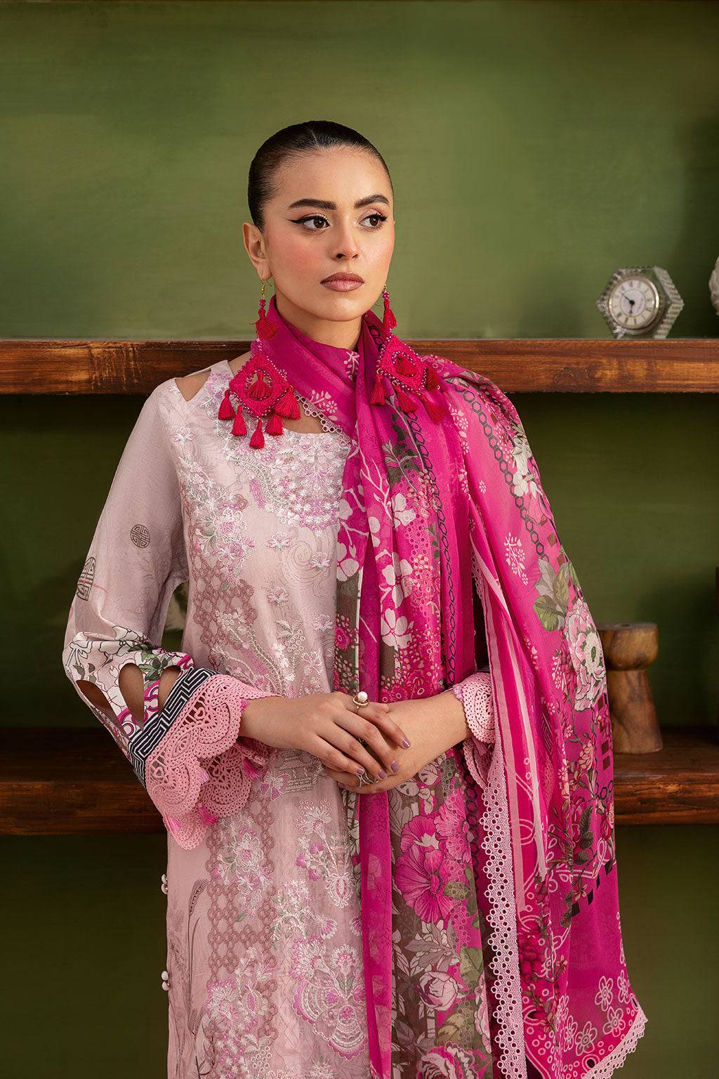 Ramsha | Mashaal Luxury Lawn |  L-1407 - Pakistani Designer Dress - by Ramsha | Type: Ladies Clothes - 100% Original at Saira Sultan