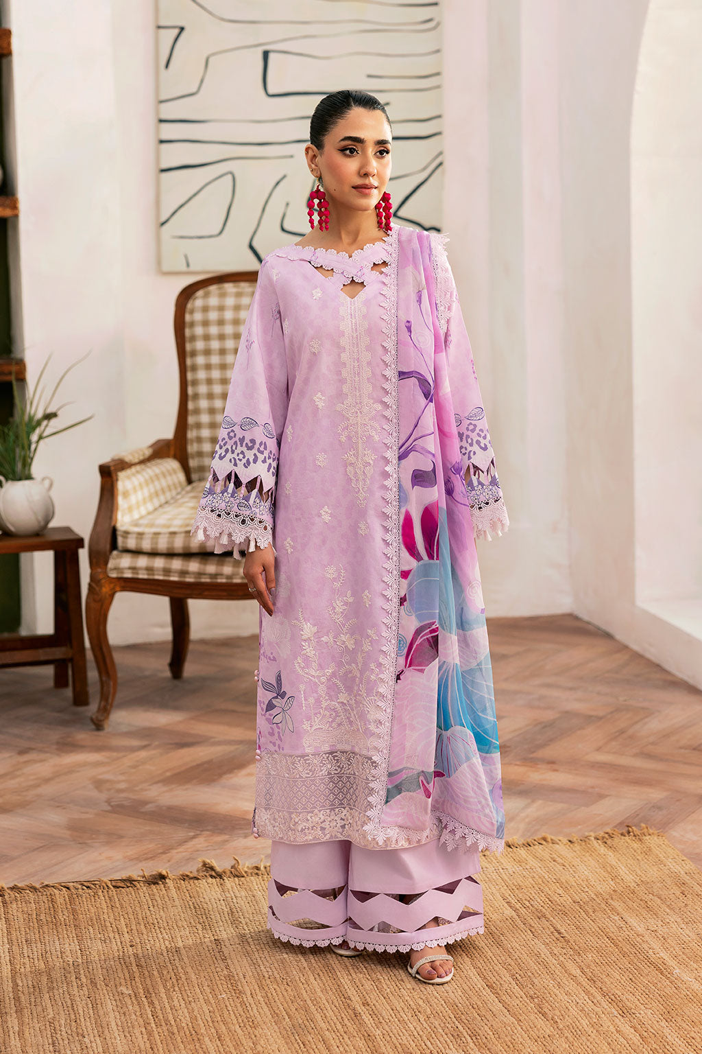 Ramsha | Mashaal Luxury Lawn |  L-1404 - Pakistani Designer Dress - by Ramsha - Type : Ladies Clothes - 100% Original at Saira Sultan