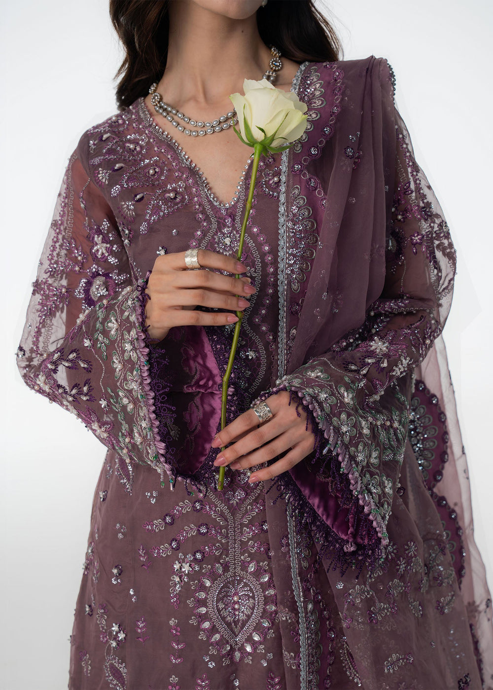 Sadaf Fawad Khan | Festive 25 | Wistful Mauve - Pakistani Designer Dress - by Sadaf Fawad Khan - Type : Ladies Clothes - 100% Original at Saira Sultan