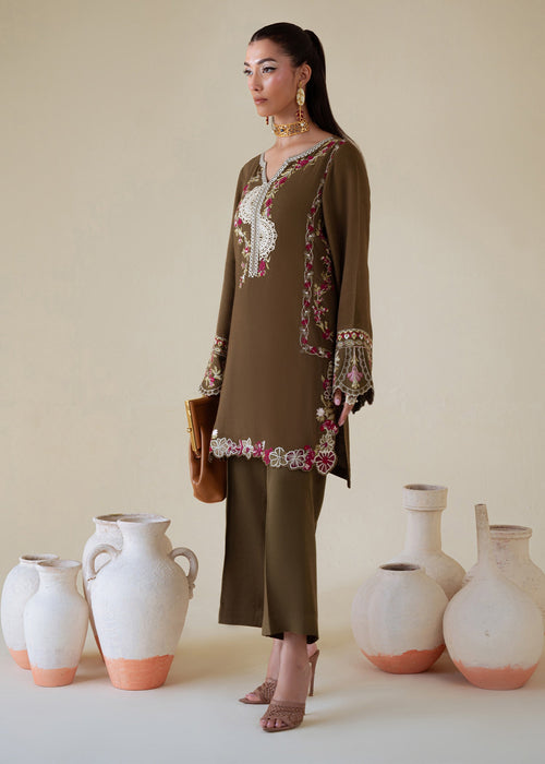 Saira Shakira | Basic Pret 25 | Moss - Pakistani Designer Dress - by Saira Shakira - Type : Ladies Clothes - 100% Original at Saira Sultan