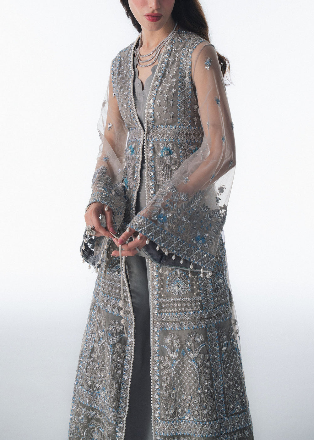Sadaf Fawad Khan | Festive 25 | Overcast Whisper - Pakistani Designer Dress - by Sadaf Fawad Khan - Type : Ladies Clothes - 100% Original at Saira Sultan