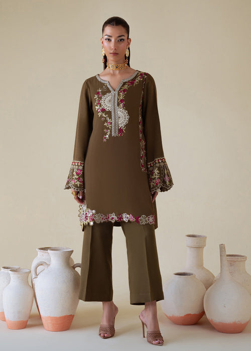 Saira Shakira | Basic Pret 25 | Moss - Pakistani Designer Dress - by Saira Shakira - Type : Ladies Clothes - 100% Original at Saira Sultan