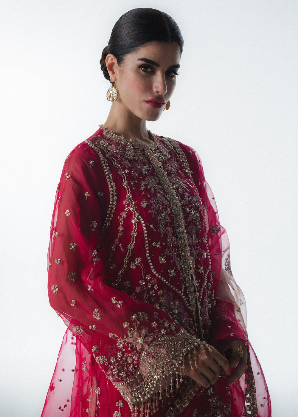 Sadaf Fawad Khan | Festive 25 | Fuschia Rose - Pakistani Designer Dress - by Sadaf Fawad Khan - Type : Ladies Clothes - 100% Original at Saira Sultan
