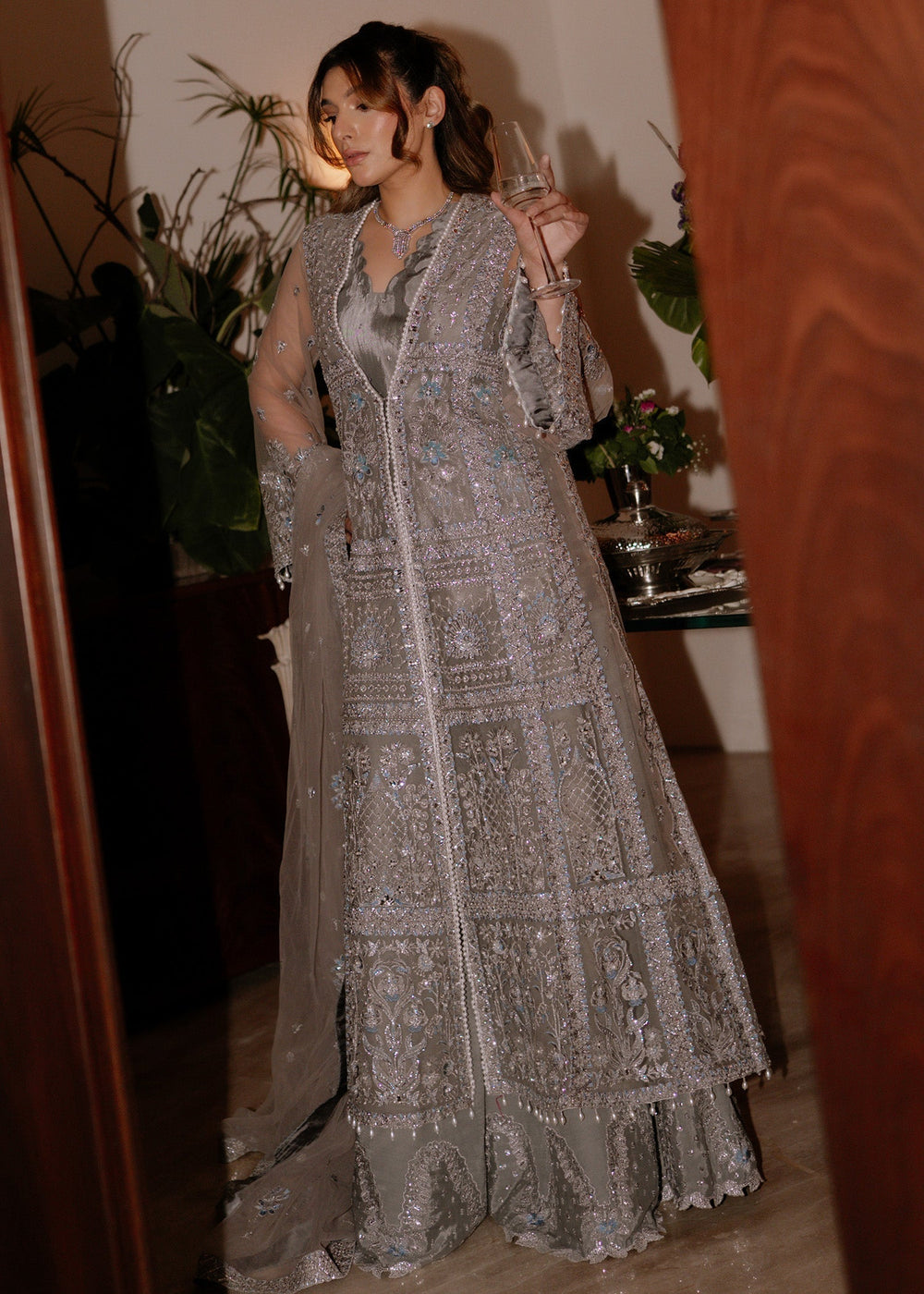 Sadaf Fawad Khan | Festive 25 | Overcast Whisper - Pakistani Designer Dress - by Sadaf Fawad Khan - Type : Ladies Clothes - 100% Original at Saira Sultan